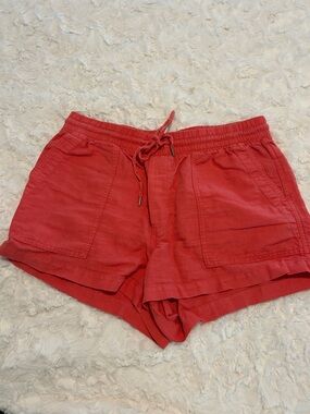 GAP coral Elastic-Waist Athletic Shorts